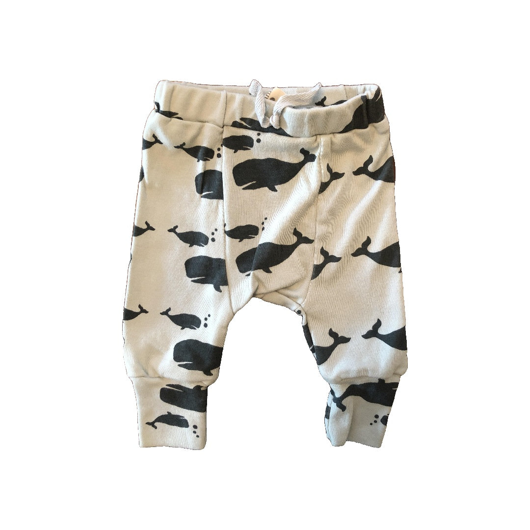 Kate Quinn Girls light green | whales Pants Size: 3-6 months light green | whales