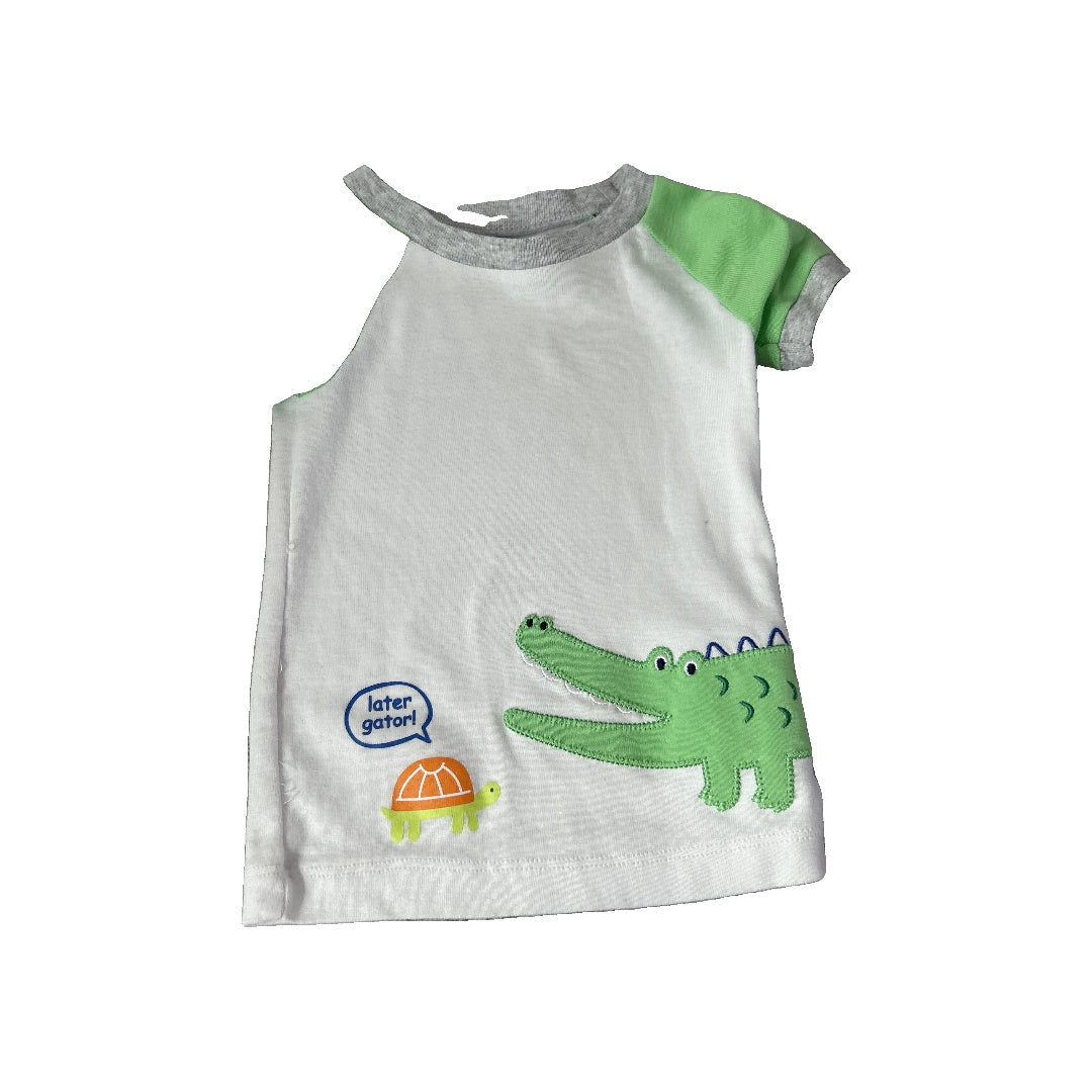 Unisex light green | White | animals T-Shirt Size: 18-24 months light green | White | animals