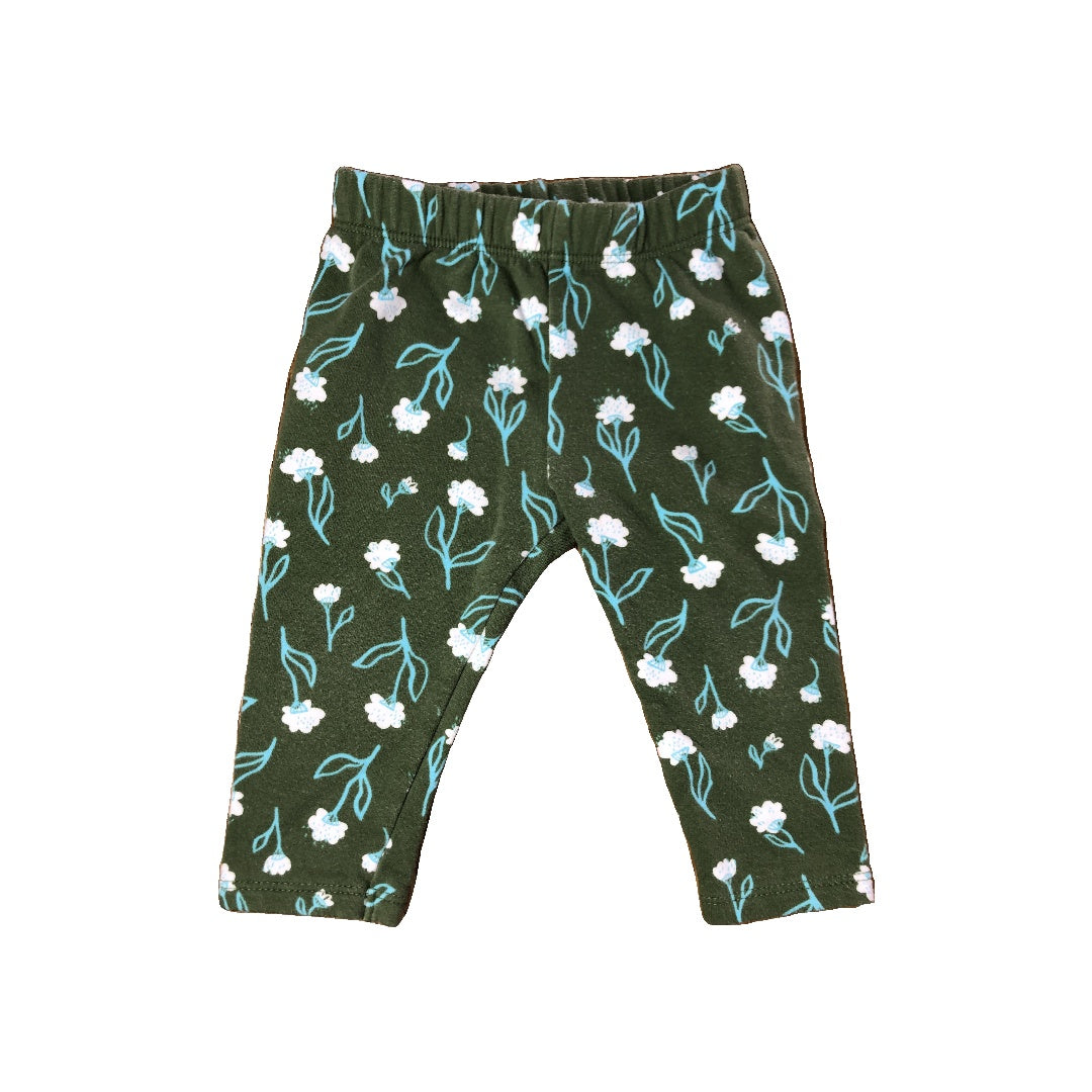Cat & Jack Girls light green | White | Light Blue Pants Size: 6-9 months light green | White | Light Blue