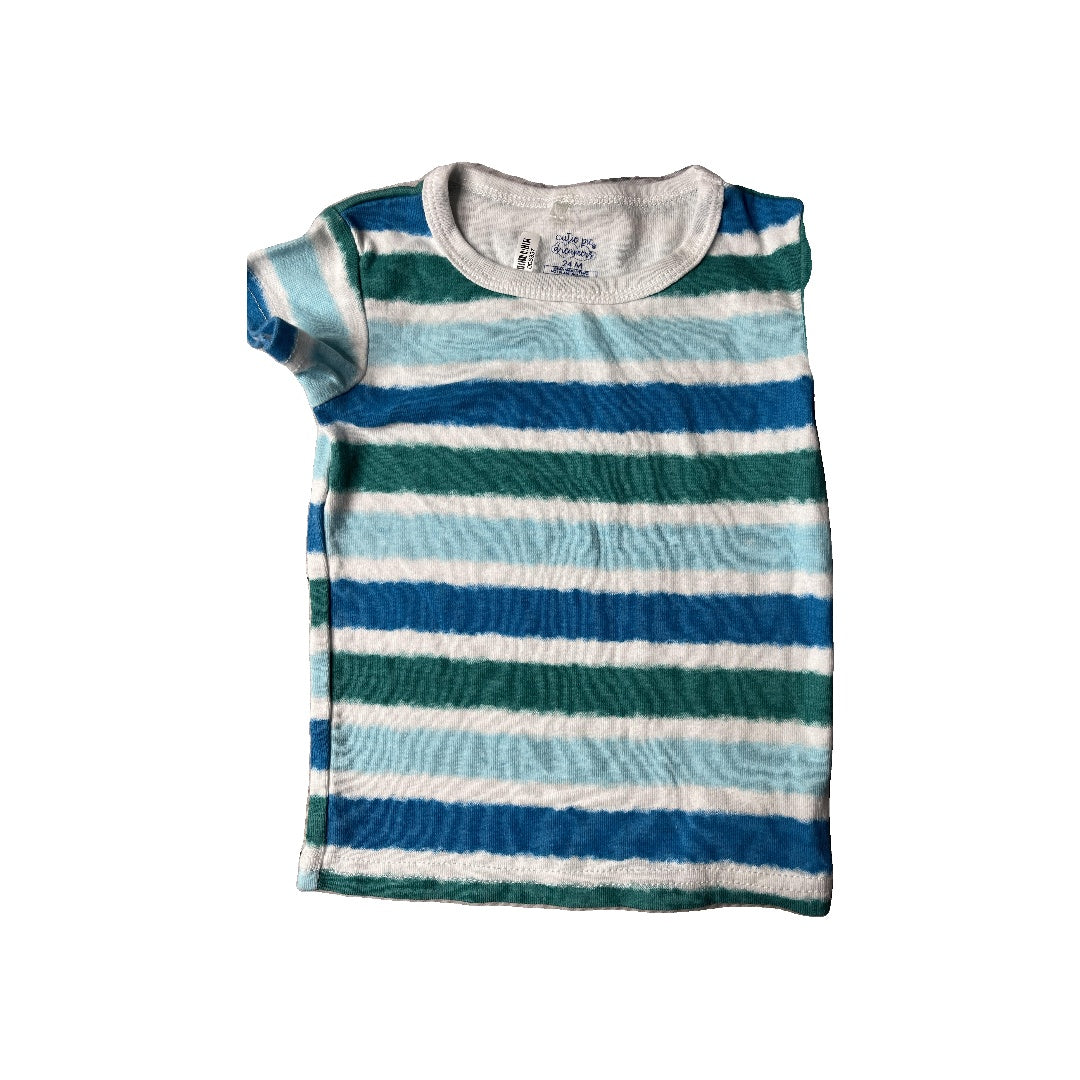 Cutie Pie Dreamers Boys light green | White | Light Blue Pajamas Size: 24 months light green | White | Light Blue