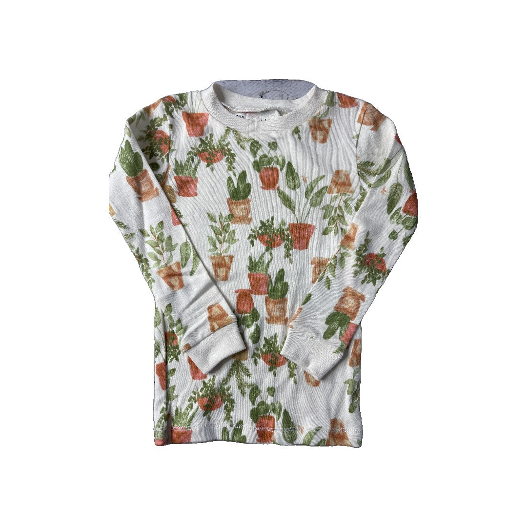 Burt's Bees Unisex light green | White | orange Pajamas Size: 3T light green | White | orange