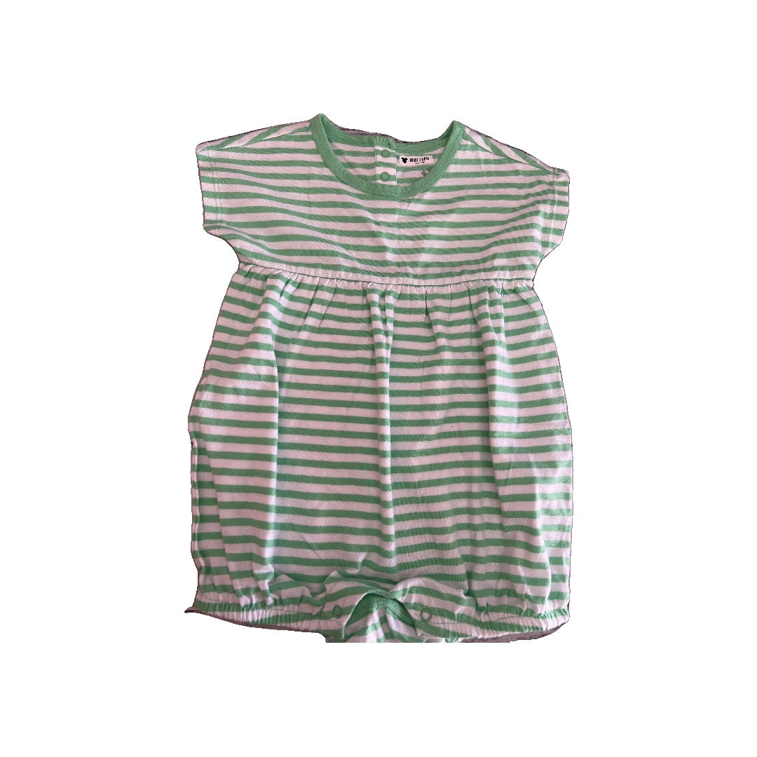 Primary Girls light green | White | Stripe Romper Size: 12-18 months light green | White | Stripe