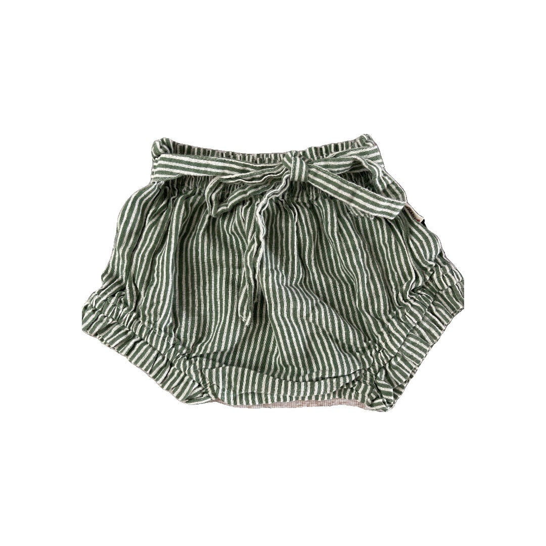Yo Baby Girls light green | White | Stripe Shirt Size: 6-12 months light green | White | Stripe
