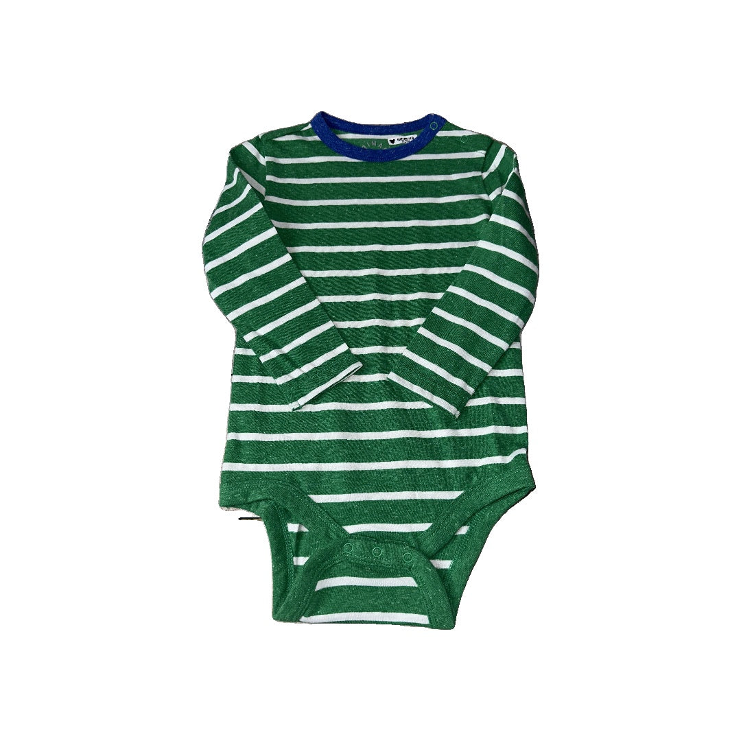 Primary Unisex light green | White | Stripe Onesie Size: 18-24 months light green | White | Stripe