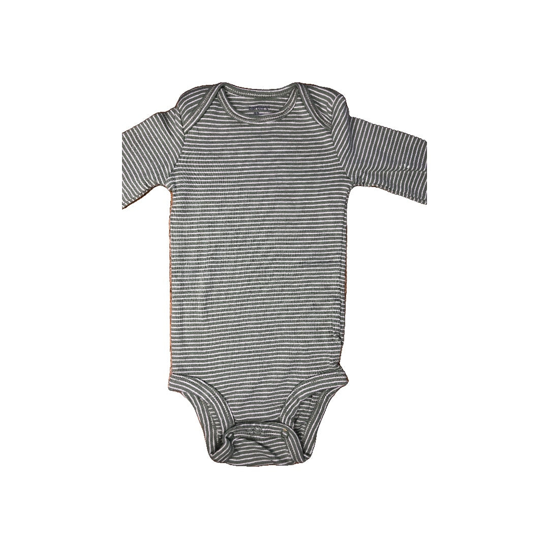 Carters Unisex light green | White | Striped Onesie Size: 12 months light green | White | Striped