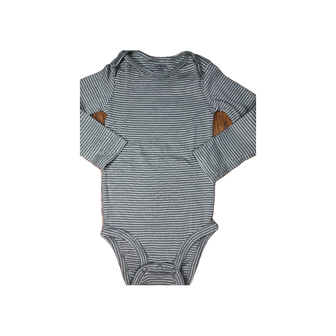 Carters Unisex light green | White | Striped Onesie Size: 24 months light green | White | Striped