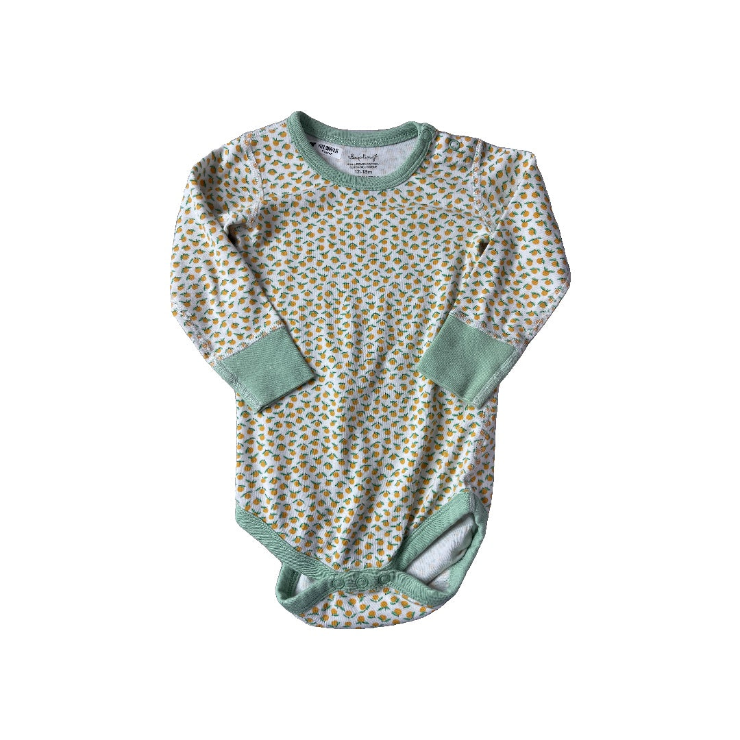 Sapling Girls light green | White | Yellow Onesie Size: 12-18 months light green | White | Yellow