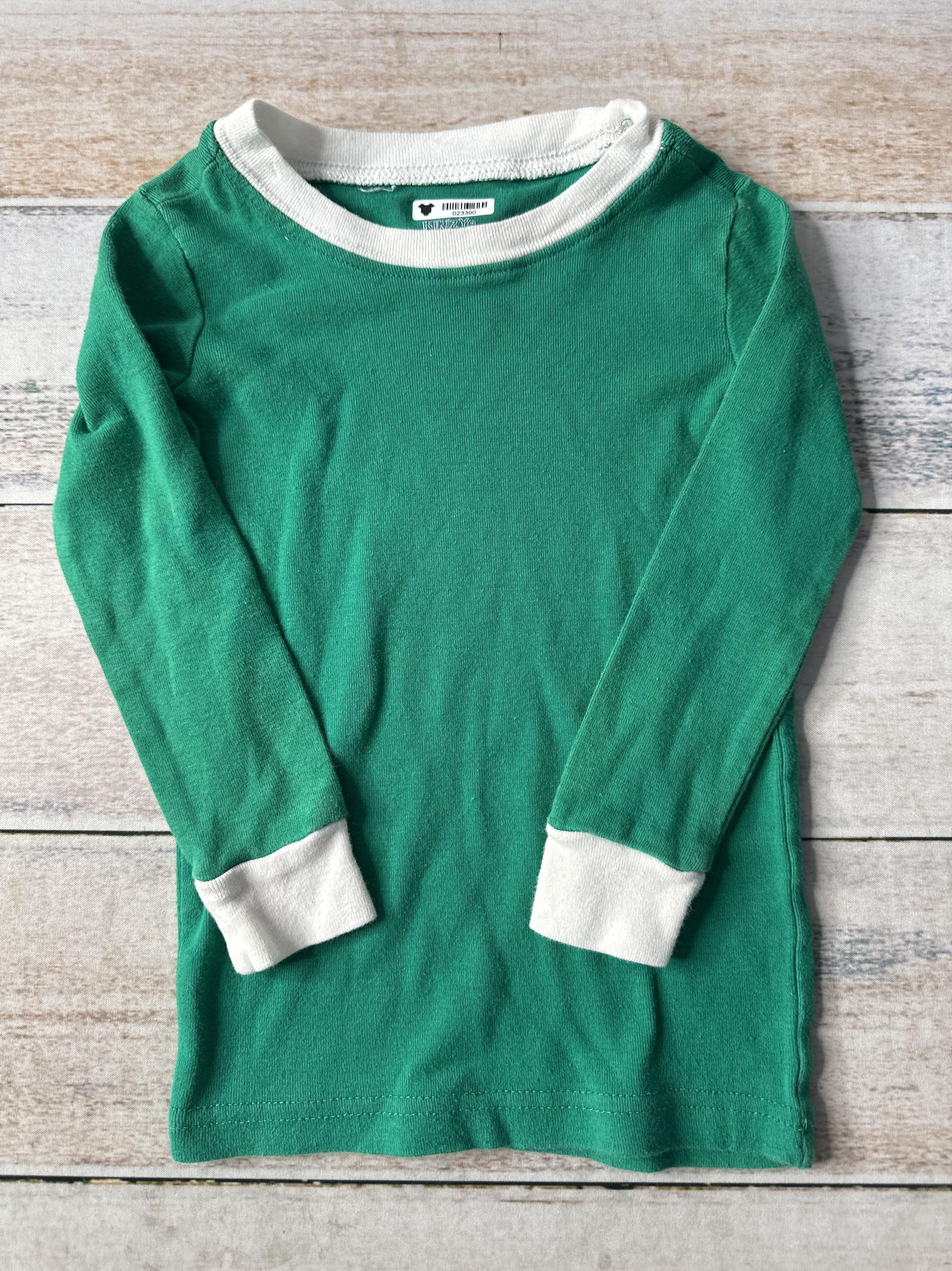 KikizYe Unisex light green | White Pajamas Size: 3T light green | White