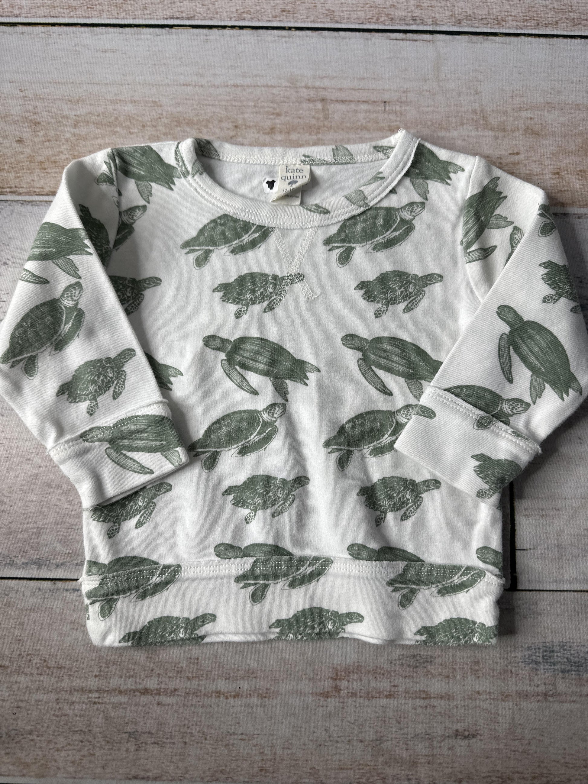 Kate Quinn Unisex light green | White Long Sleeve T-Shirt Size: 12-18 months light green | White
