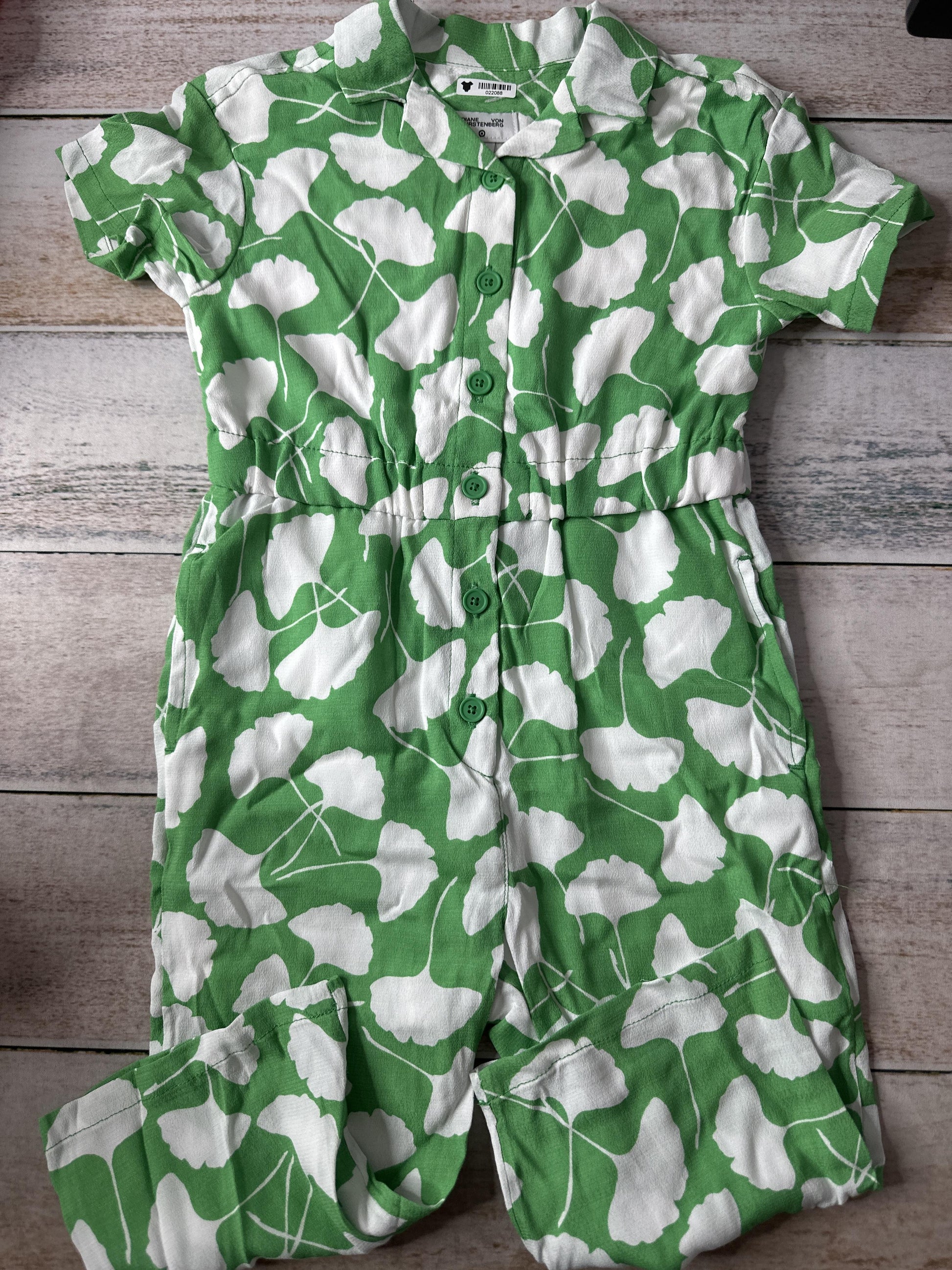 DVF Girls light green | White Romper Size: 3T light green | White