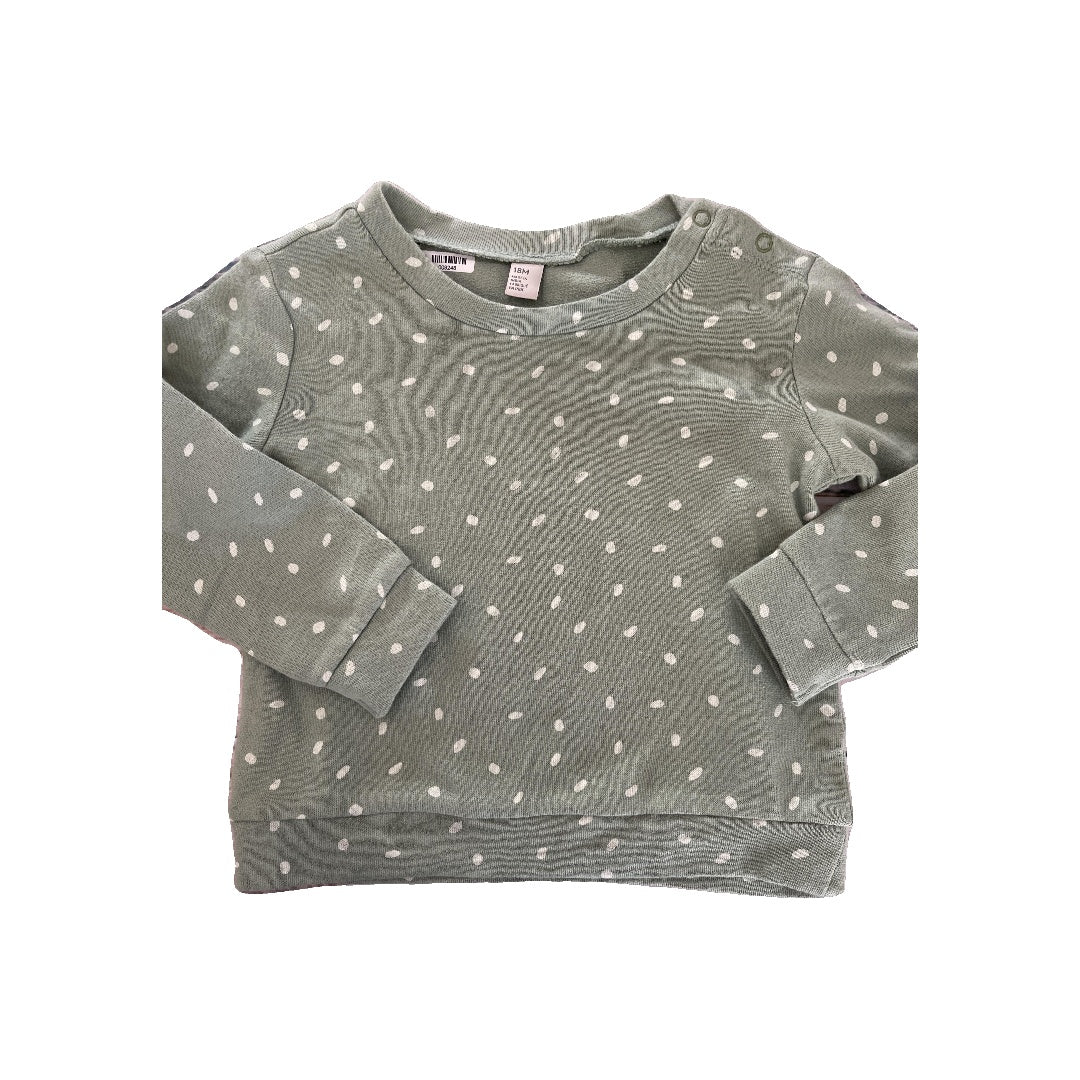Nordstrom Girls light green | White Long Sleeve T-Shirt Size: 18 months light green | White