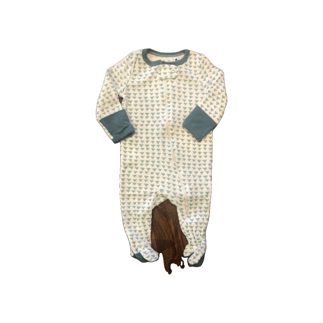 Cloud Island Unisex light green | White Pajamas Size: 0-3 months light green | White
