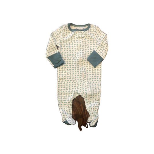 Cloud Island Unisex light green | White Pajamas Size: 0-3 months light green | White