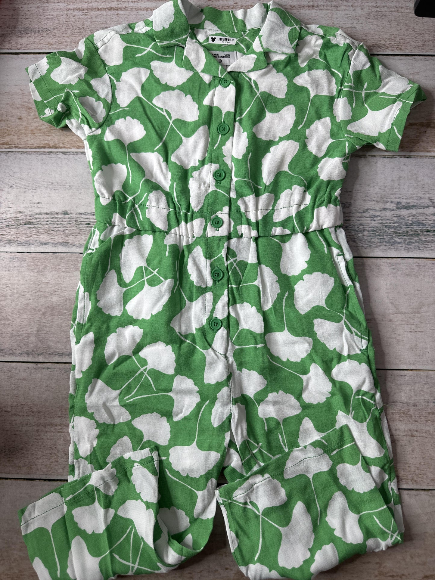 DVF Girls light green | White Romper Size: 3T light green | White