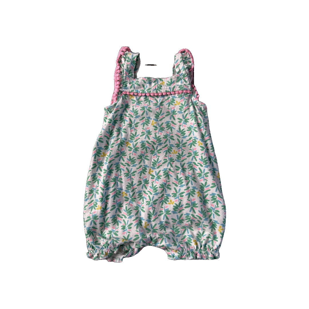Carters Unisex light green | Yellow | pink Romper Size: 6 months light green | Yellow | pink