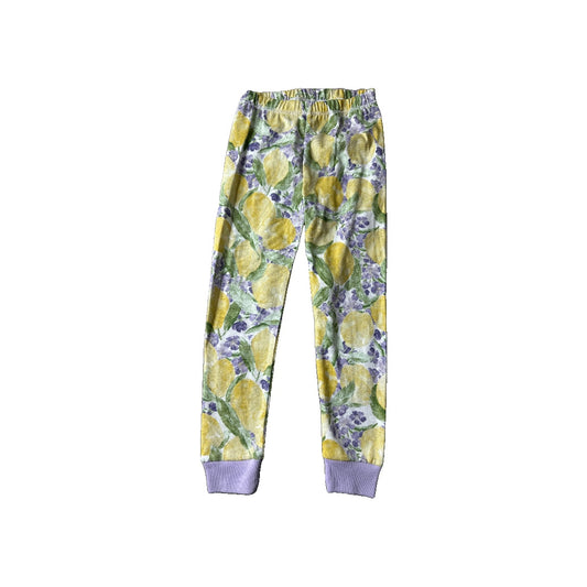 Burt's Bees Girls light green | Yellow | purple Pajamas Size: 4T light green | Yellow | purple