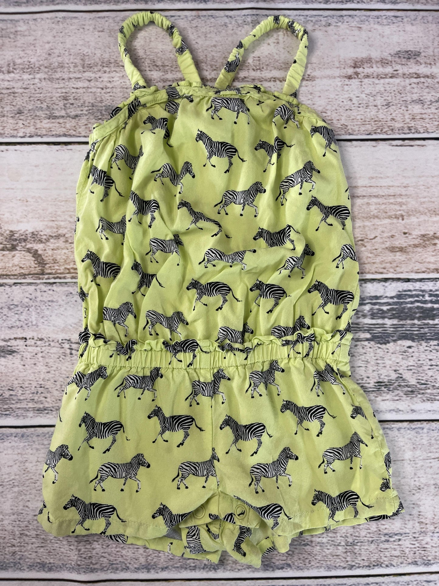 cherokee Girls light green | Zebra Romper Size: 18 months light green | Zebra