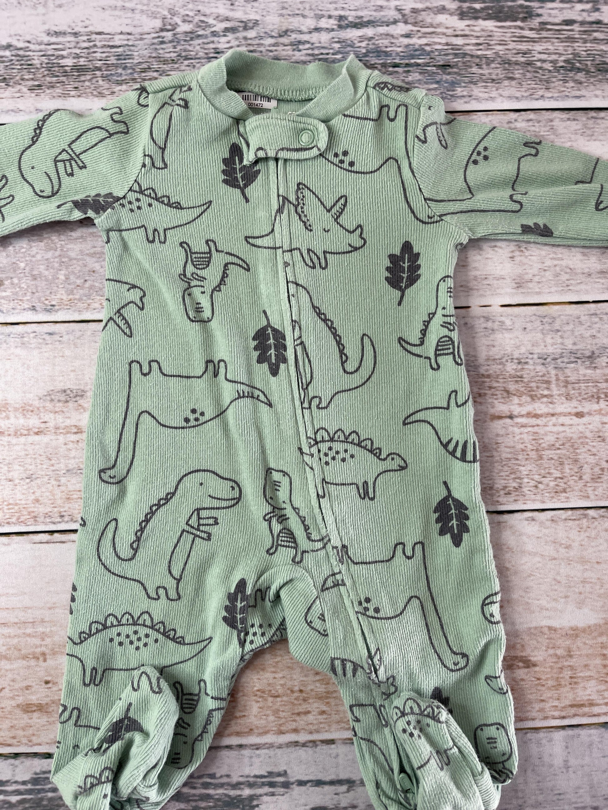 Carters Unisex light green Pajamas Size: 3 months light green