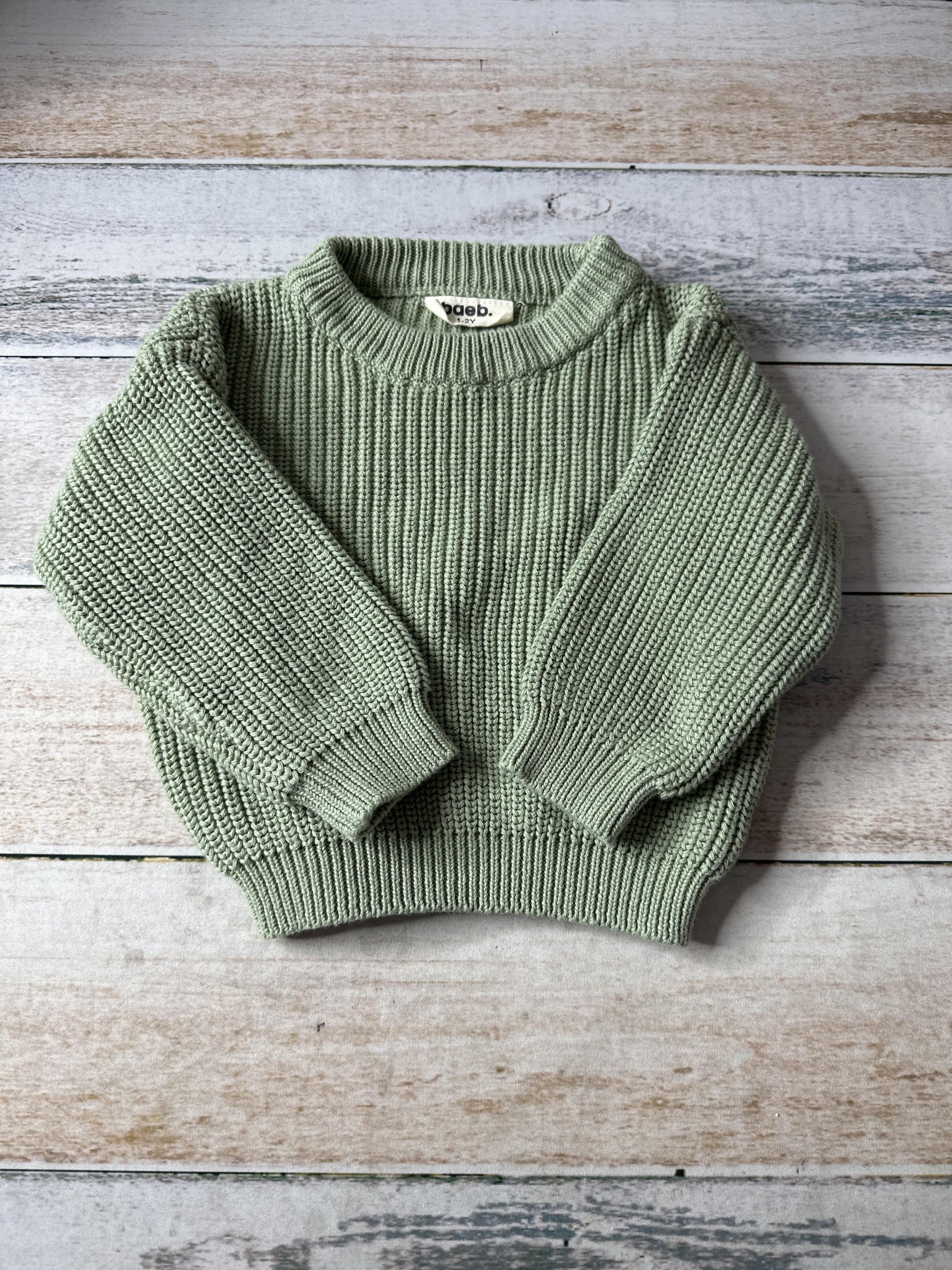 Baeb Basics Unisex light green Sweater Size: 12-24 months light green