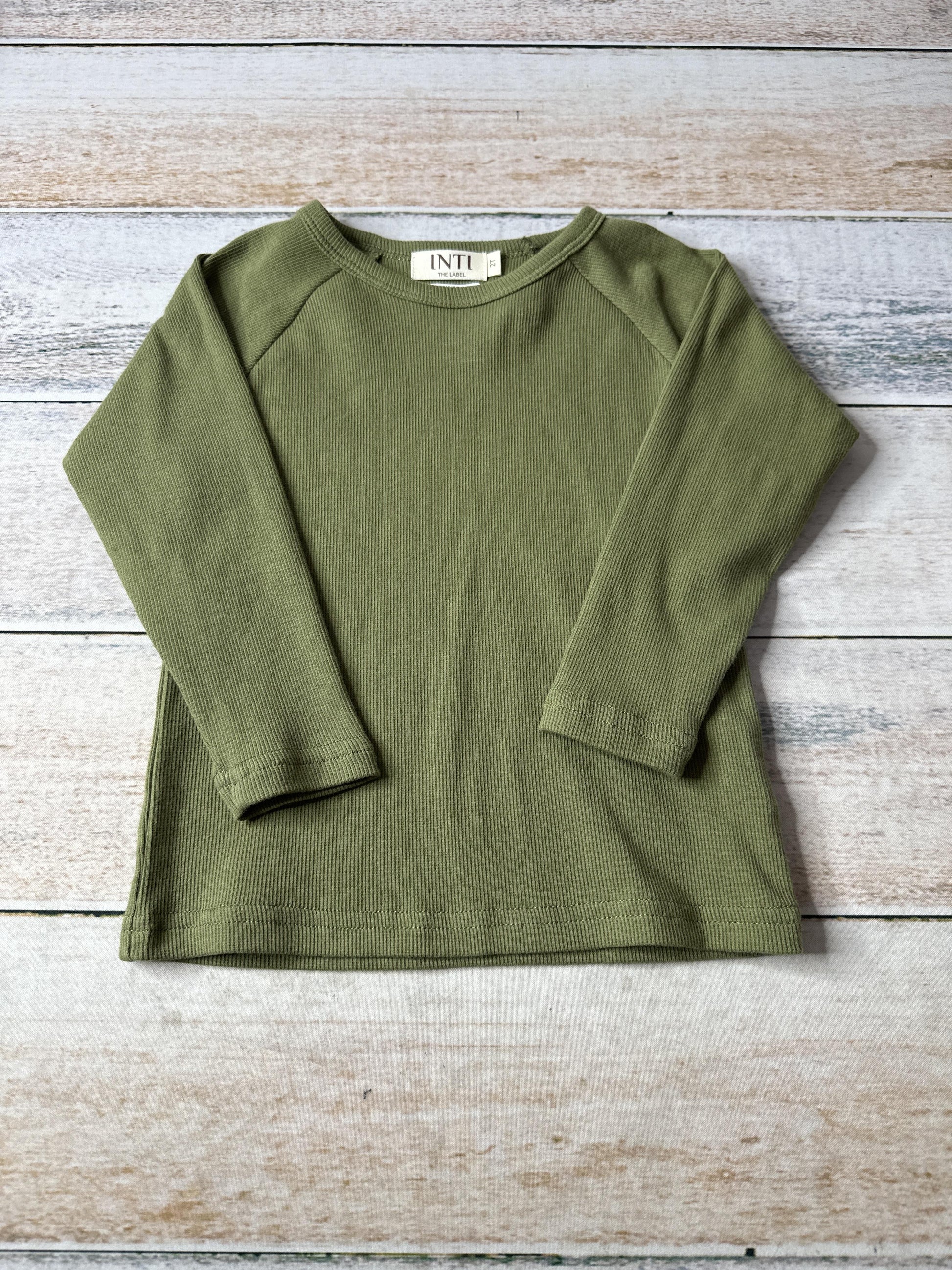 Inti Unisex light green Long Sleeve T-Shirt Size: 2T light green