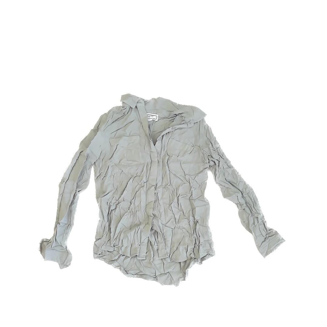 Hippie Rose Girls Light Green Button Down Long Sleeve Size: xs Light Green