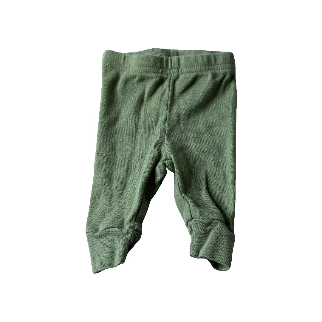 Carters Unisex light green Pants Size: Newborn light green