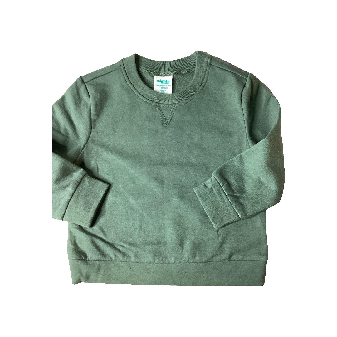 Unisex light green Sweatshirt Size: 18 months light green