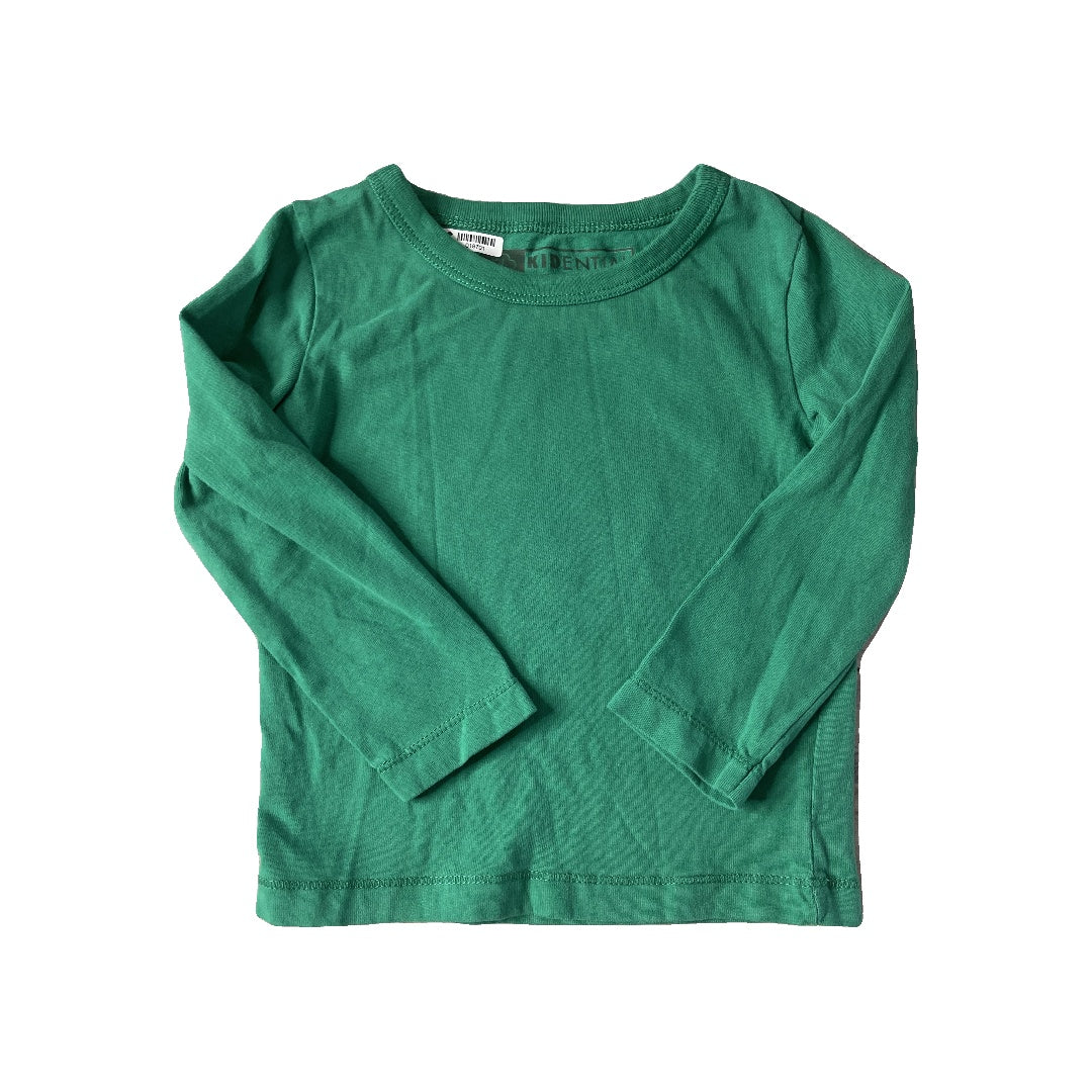 Kidential Unisex light green Long Sleeve T-Shirt Size: 2T light green