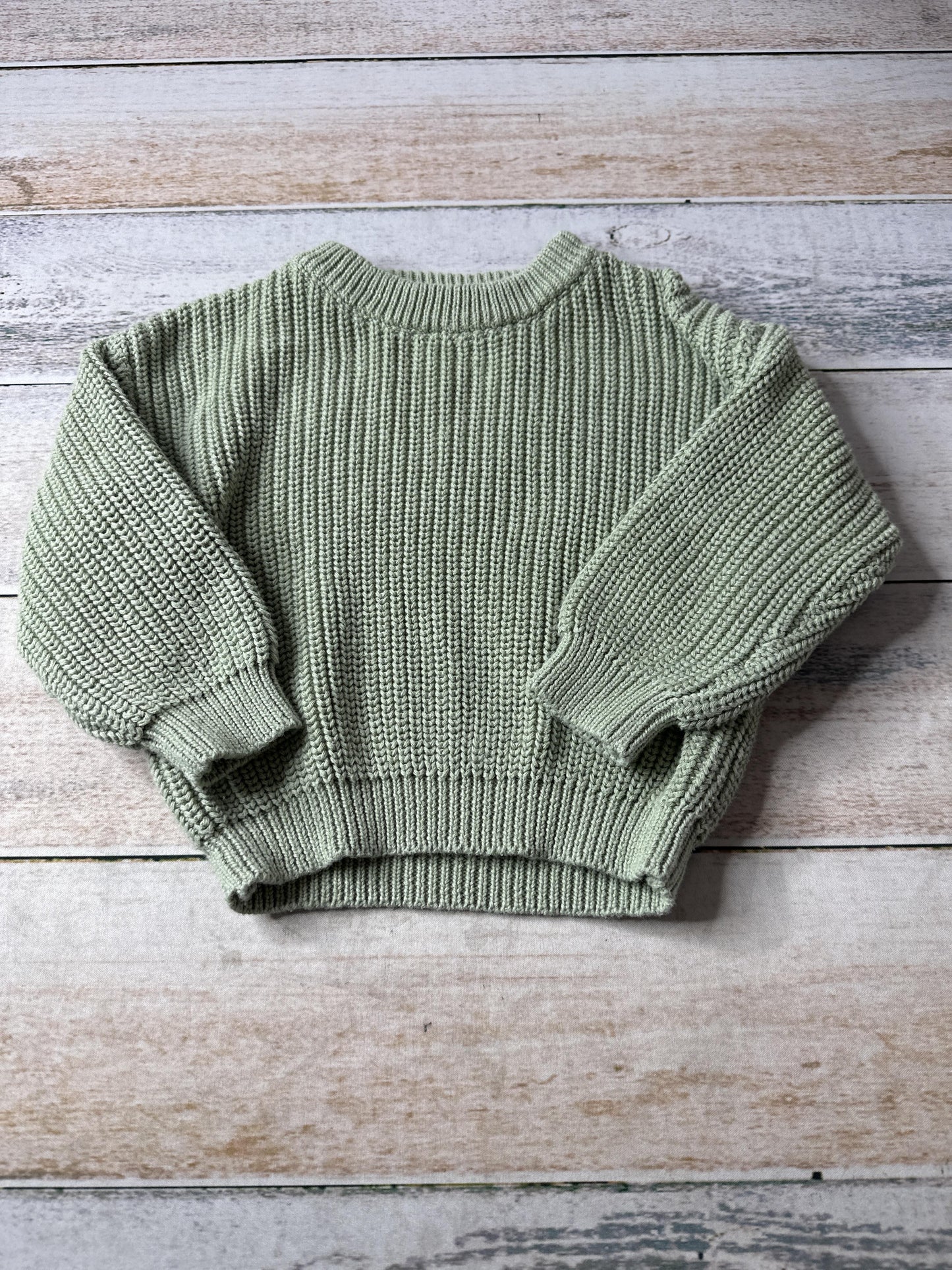 Baeb Basics Unisex light green Sweater Size: 3-12 months light green