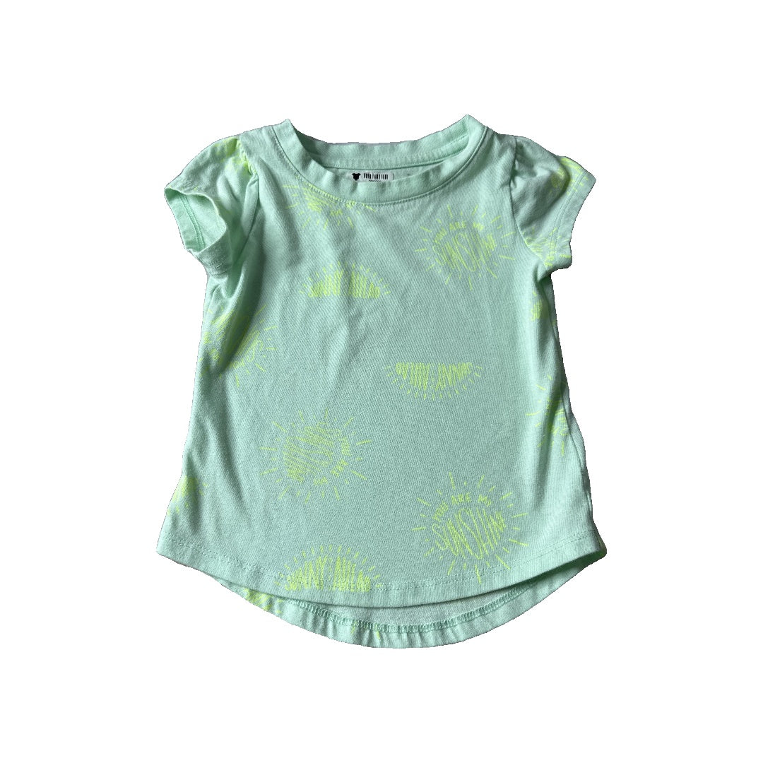 Cat & Jack Girls light green Shirt Size: 18 months light green