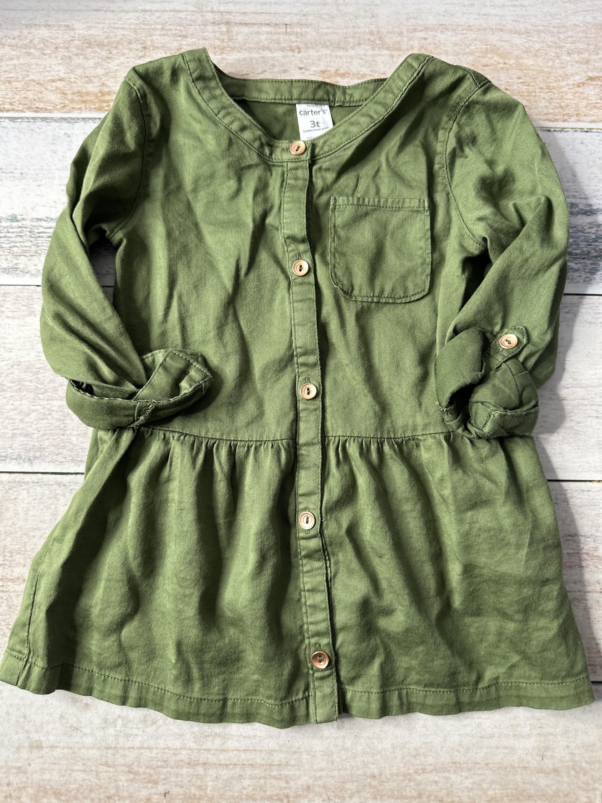 Carters Girls light green Long Sleeve T-Shirt Size: 3T light green