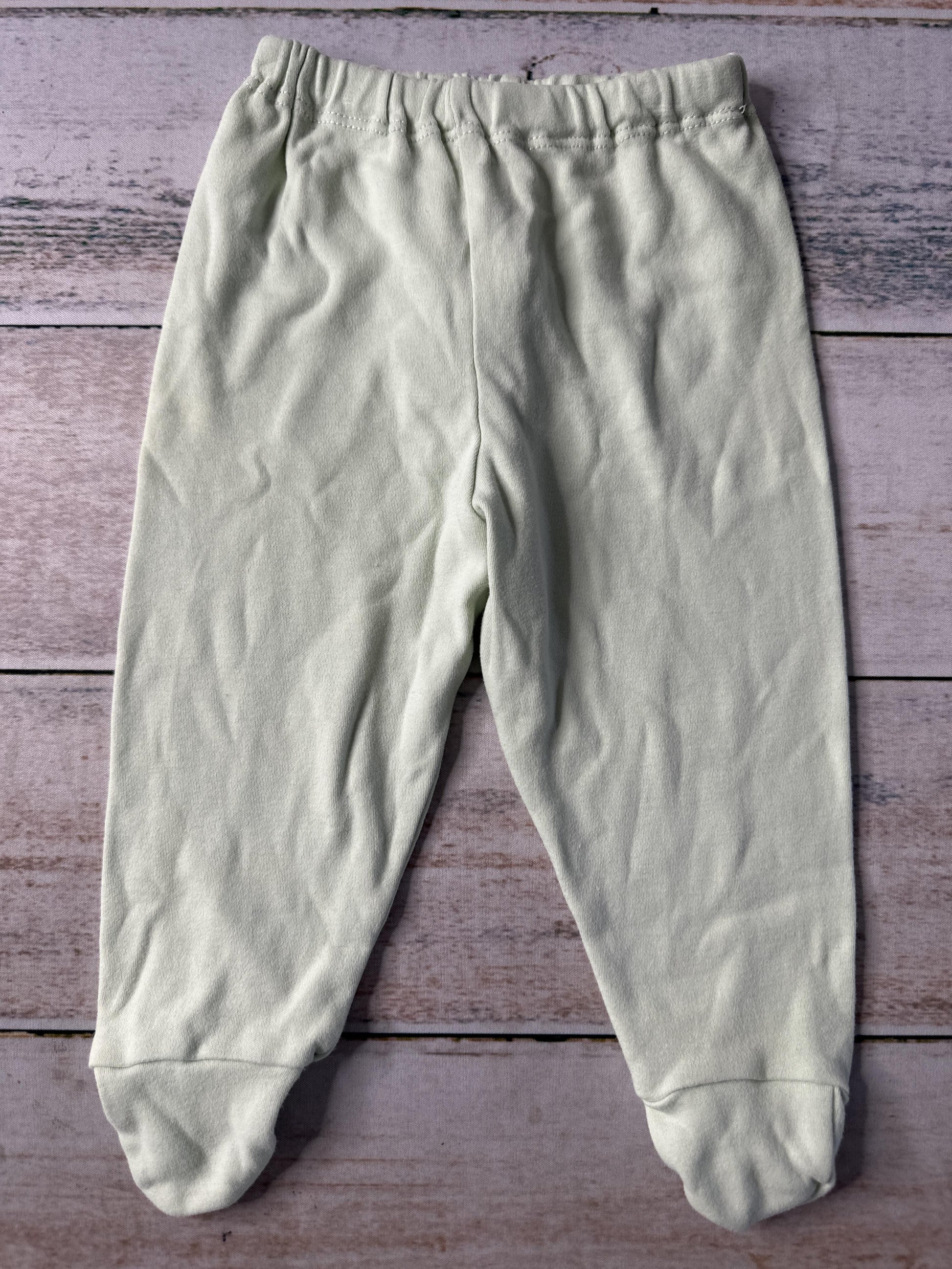 Under The Nile Unisex light green Pants Size: 3-6 months light green