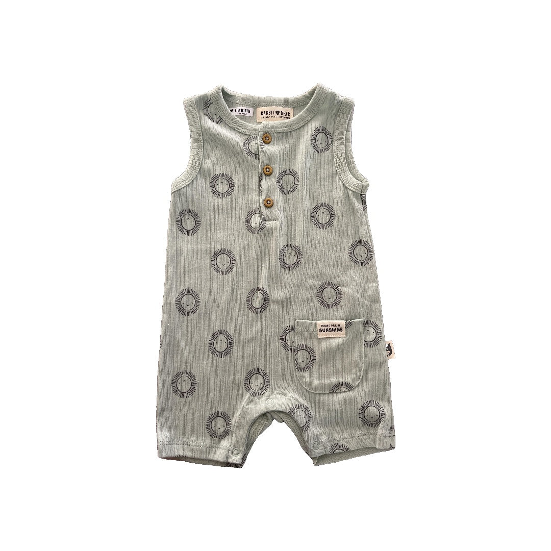 Rabbit Bear Unisex light green Romper Size: 3-6 months light green
