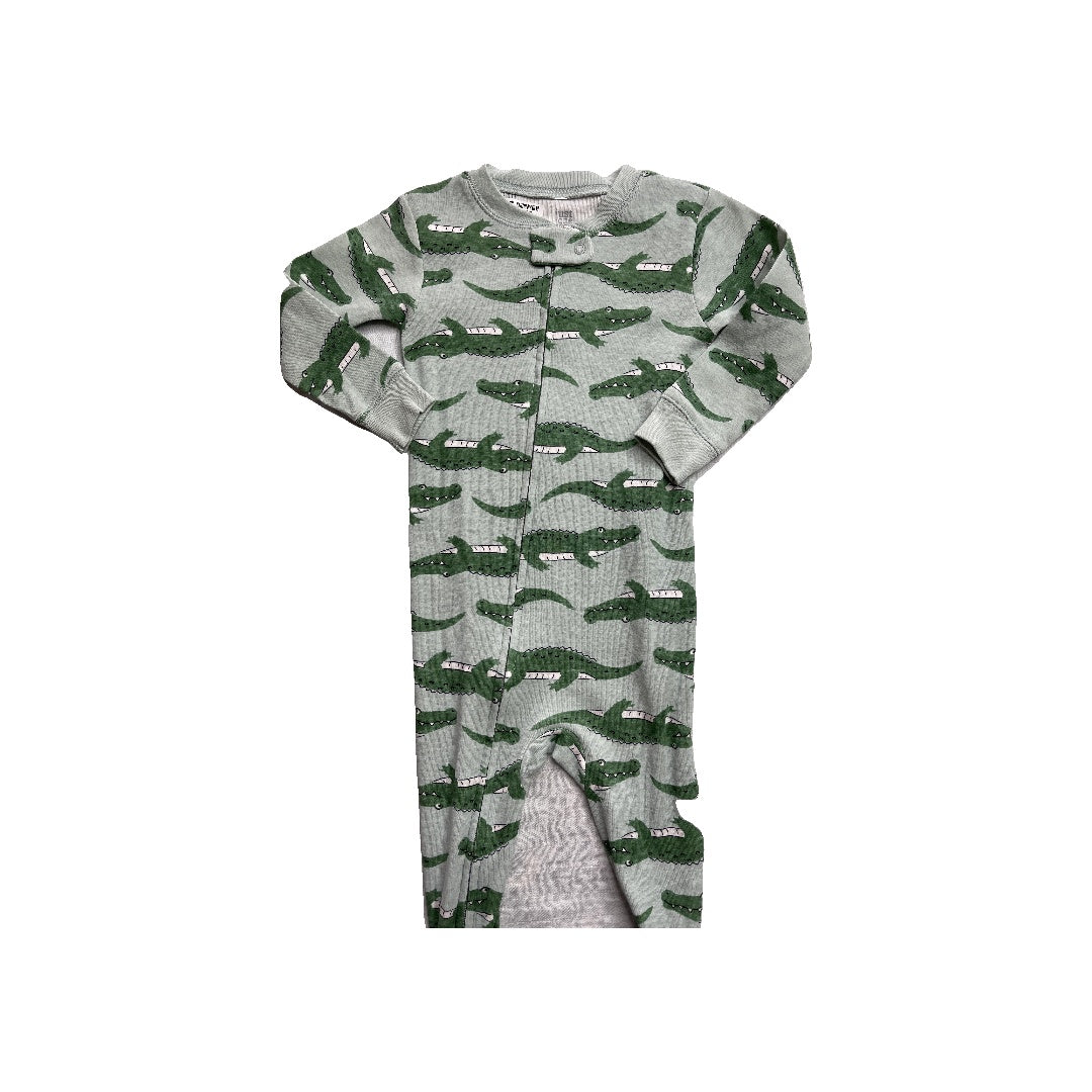 Carters Boys light green Pajamas Size: 12 months light green