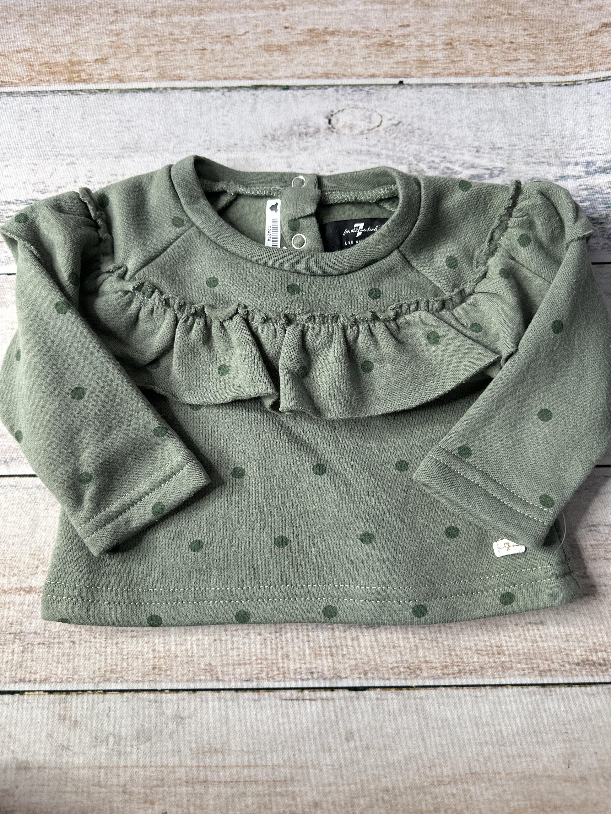 7 For All Mankind Girls light green Sweater Size: 3-6 months light green