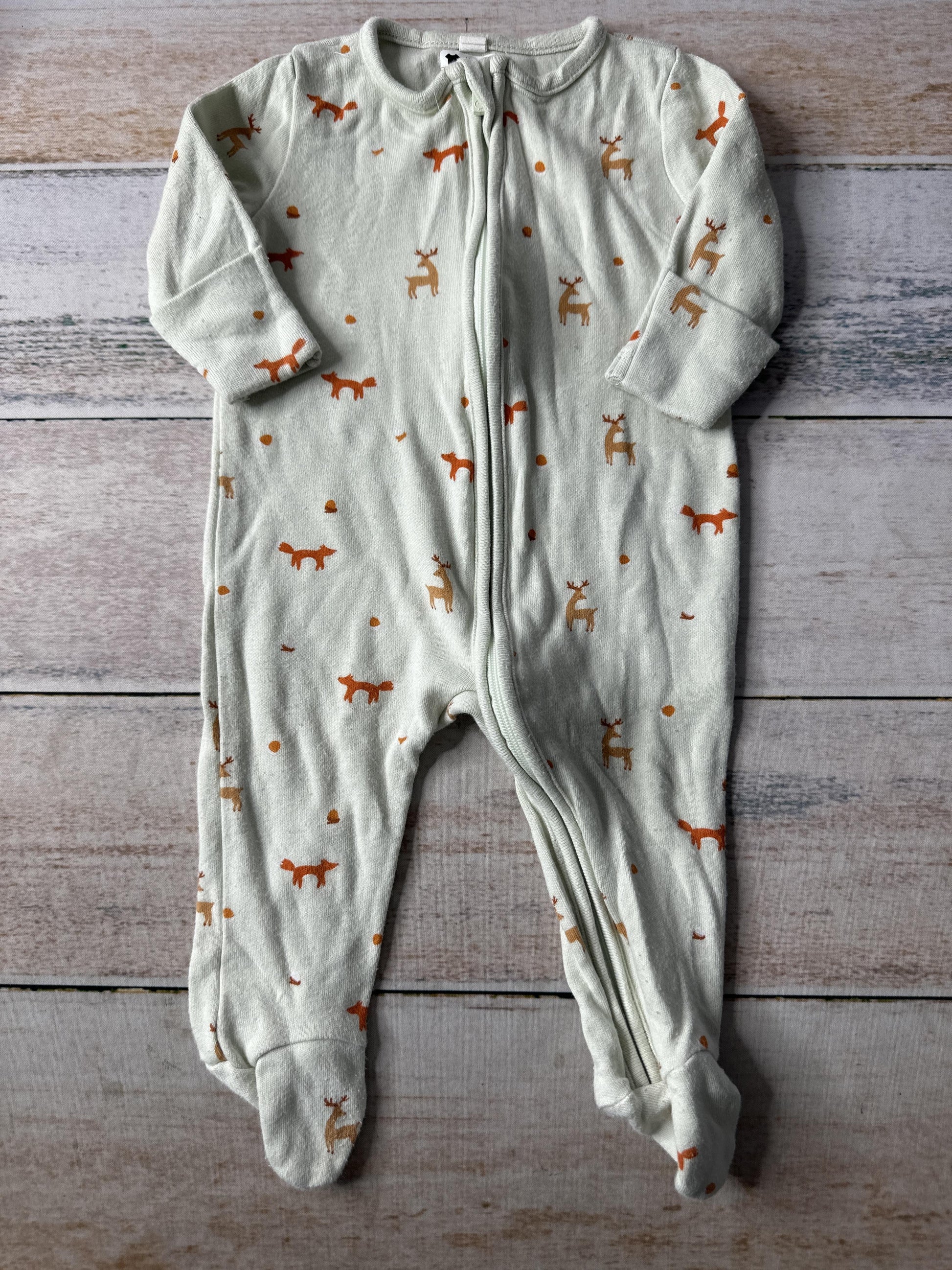 Mori Unisex light green Pajamas Size: 0-3 months light green