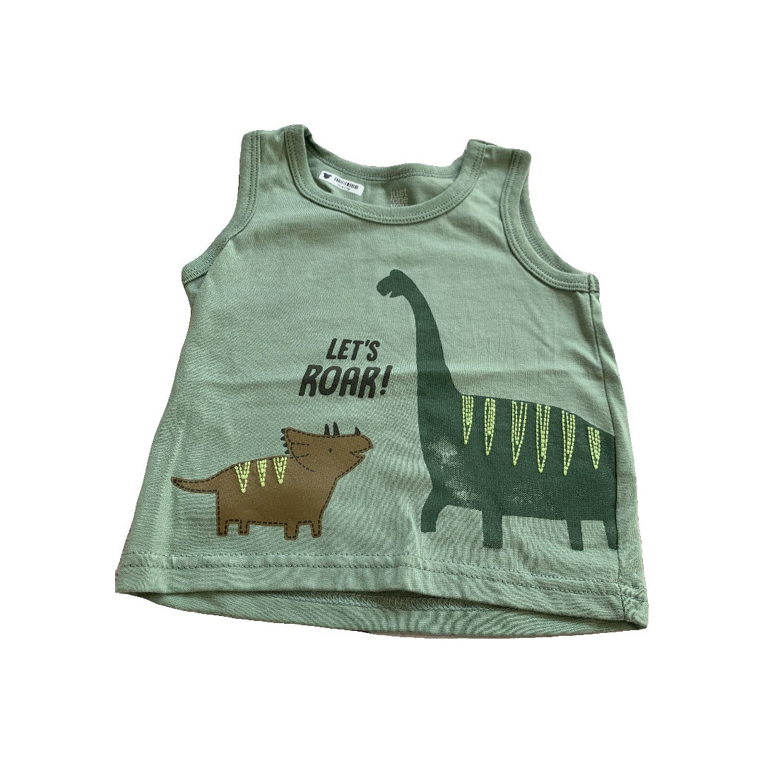 Just Born Boys light green Tank Top Size: 9 months light green