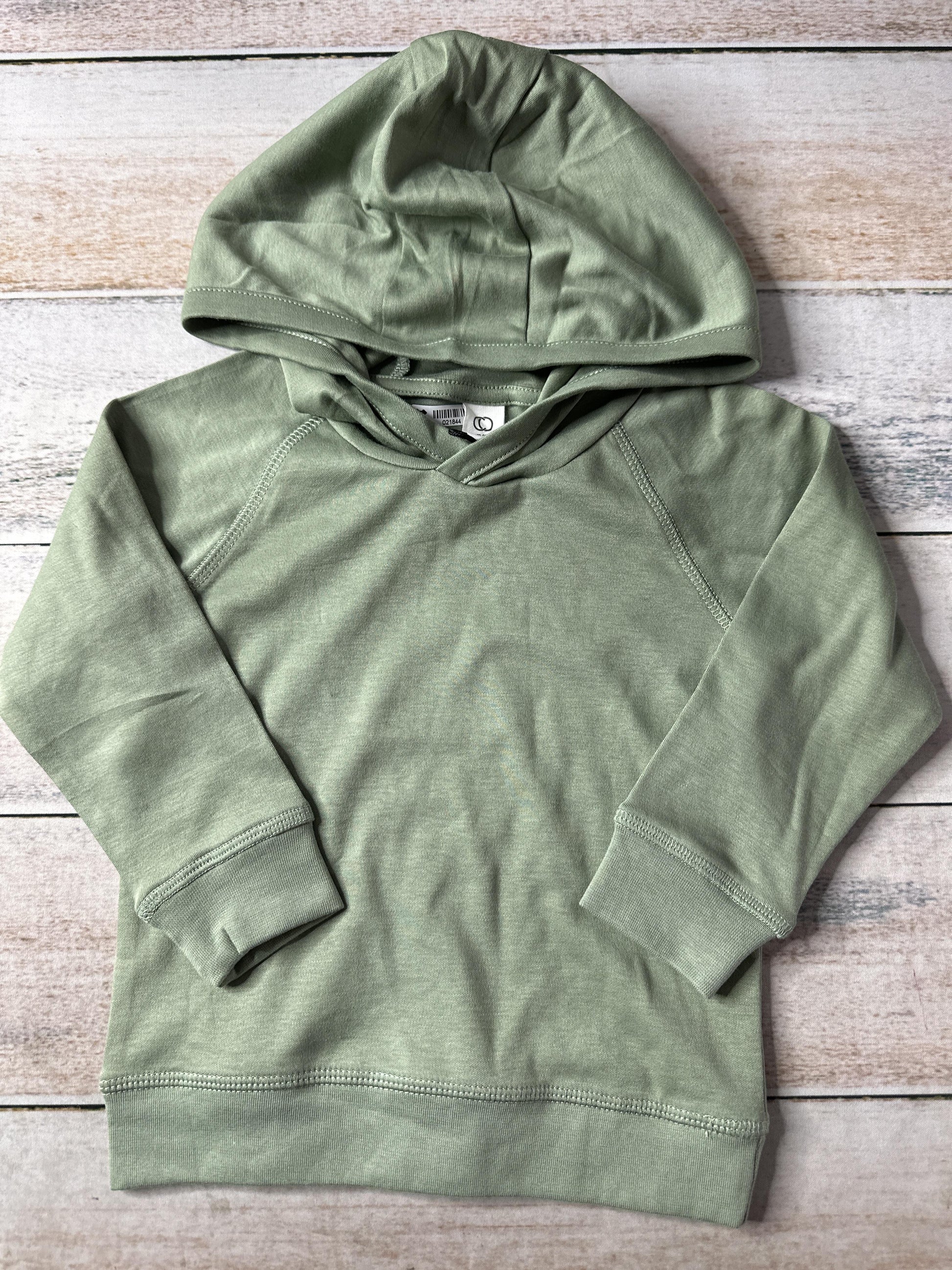 Colored Organics Unisex light green Hoodie Size: 18-24 months light green