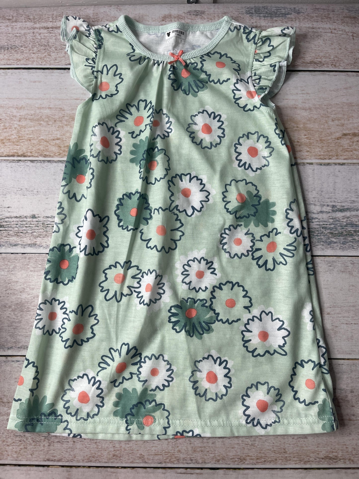 Carters Girls light green Nightgown Size: 2T light green