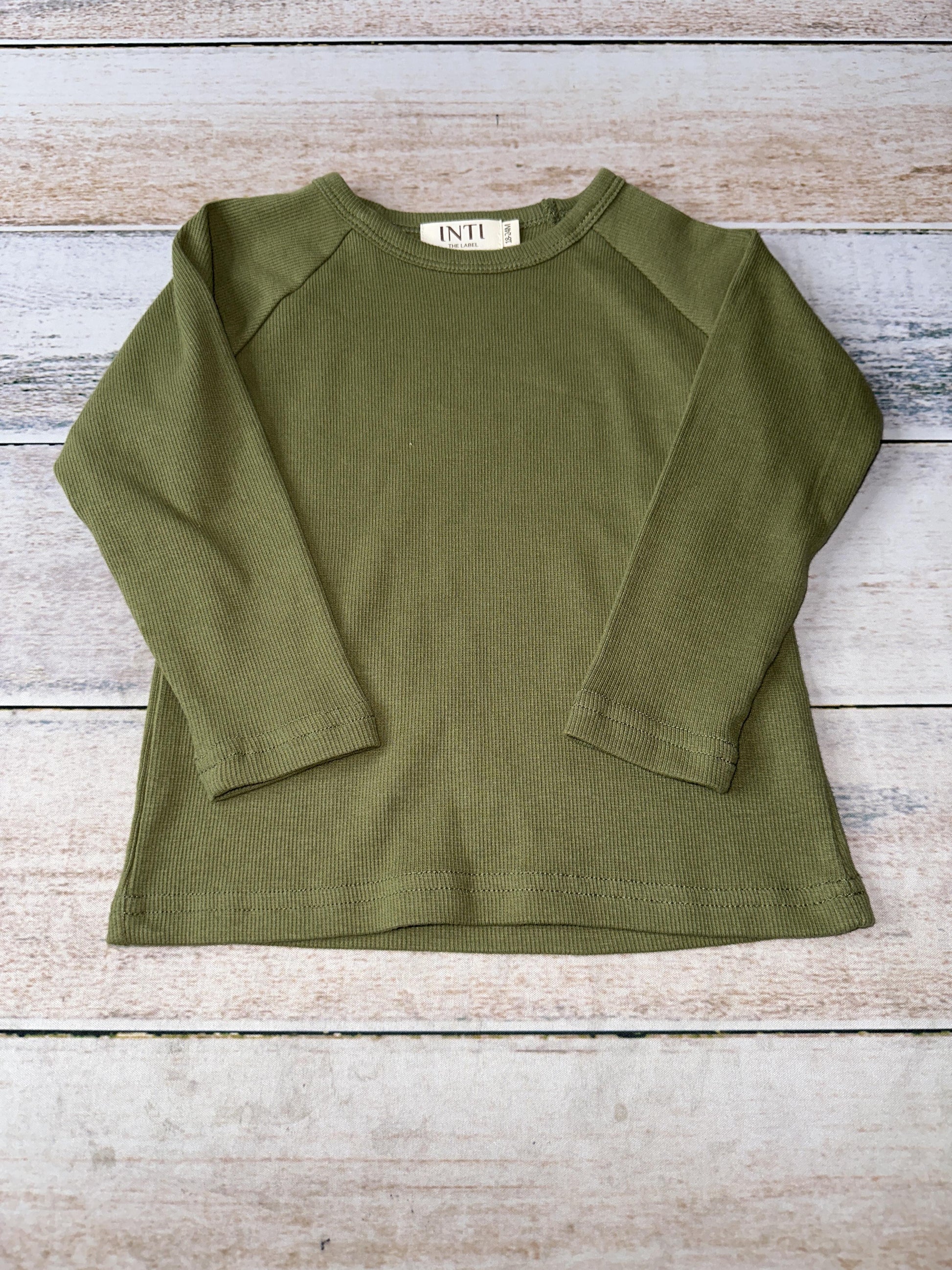 Inti Unisex light green Long Sleeve T-Shirt Size: 18-24 months light green
