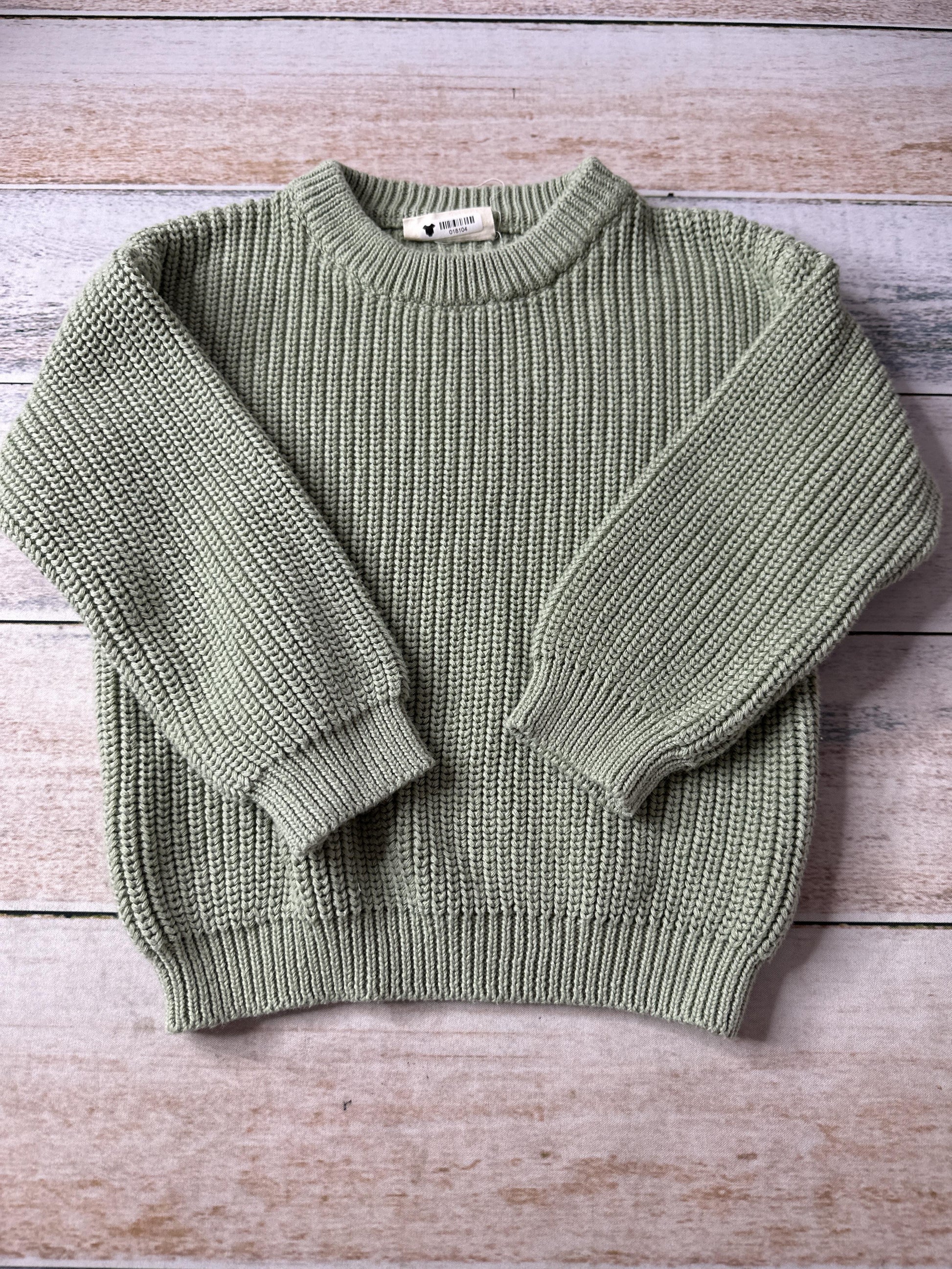 Baeb Basics Unisex light green Sweater Size: 4-5 Years light green