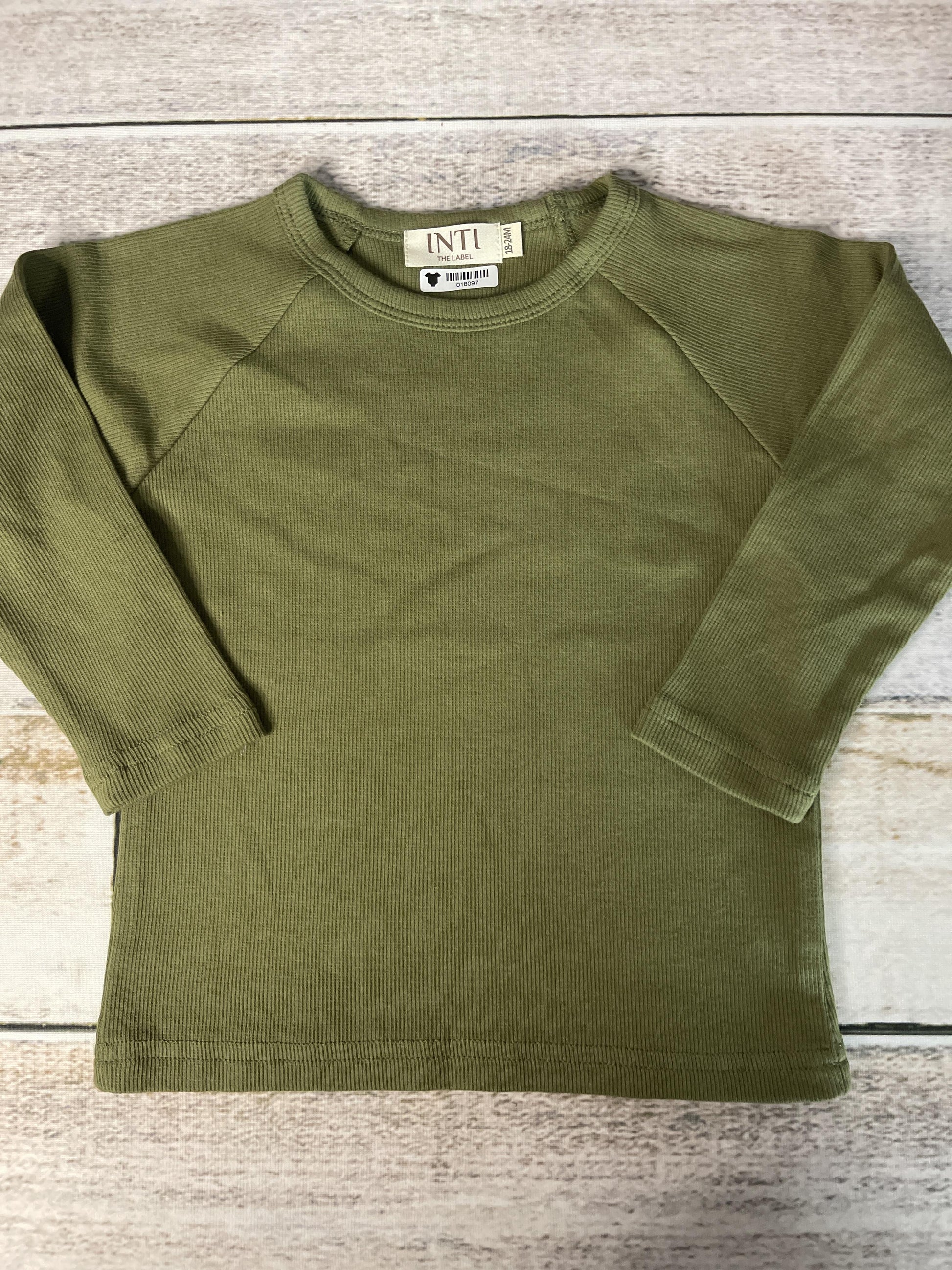 Inti Unisex light green Long Sleeve T-Shirt Size: 12-18 months light green