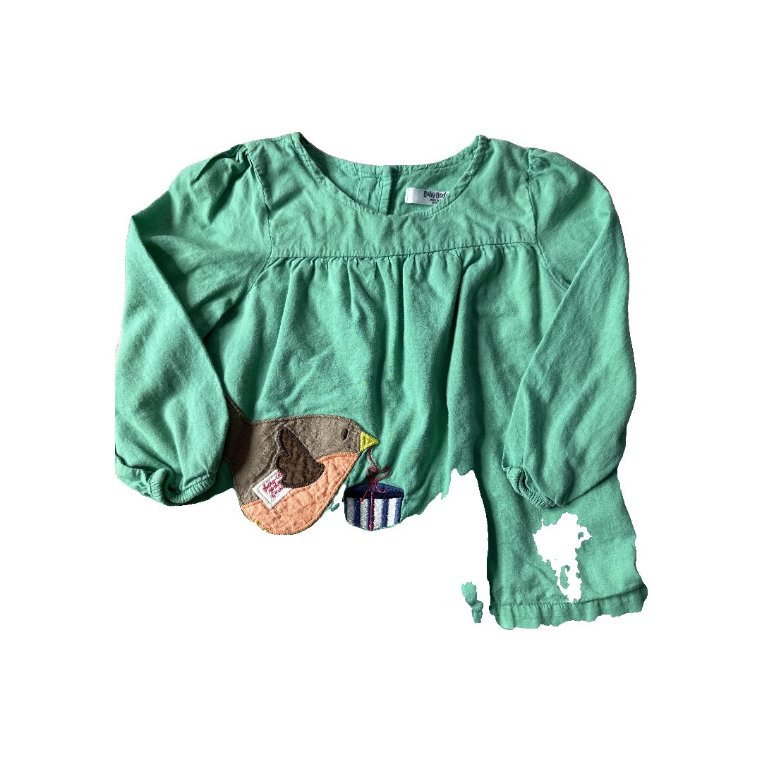 Mini Boden Unisex light green Long Sleeve T-Shirt Size: 12-18 months light green