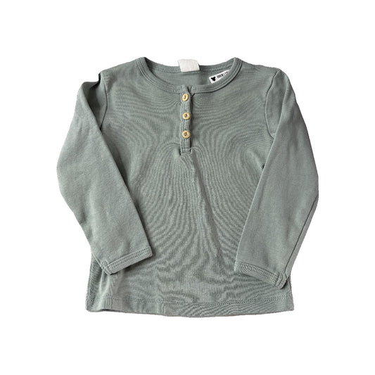 H&M Girls light green Long Sleeve T-Shirt Size: 12 months light green