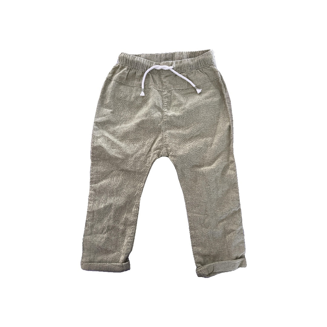 H&M Unisex light green Pants Size: 3T light green