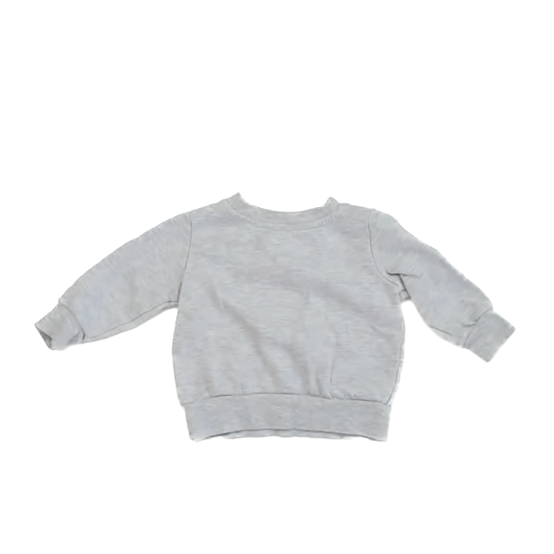Champion Girls Light Grey Heather Sweatshirt Size: 12 Months Light Grey Heather