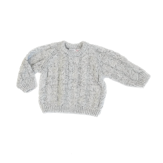 Zara Boys Light Grey Sweater Size: 18-24 Months Light Grey