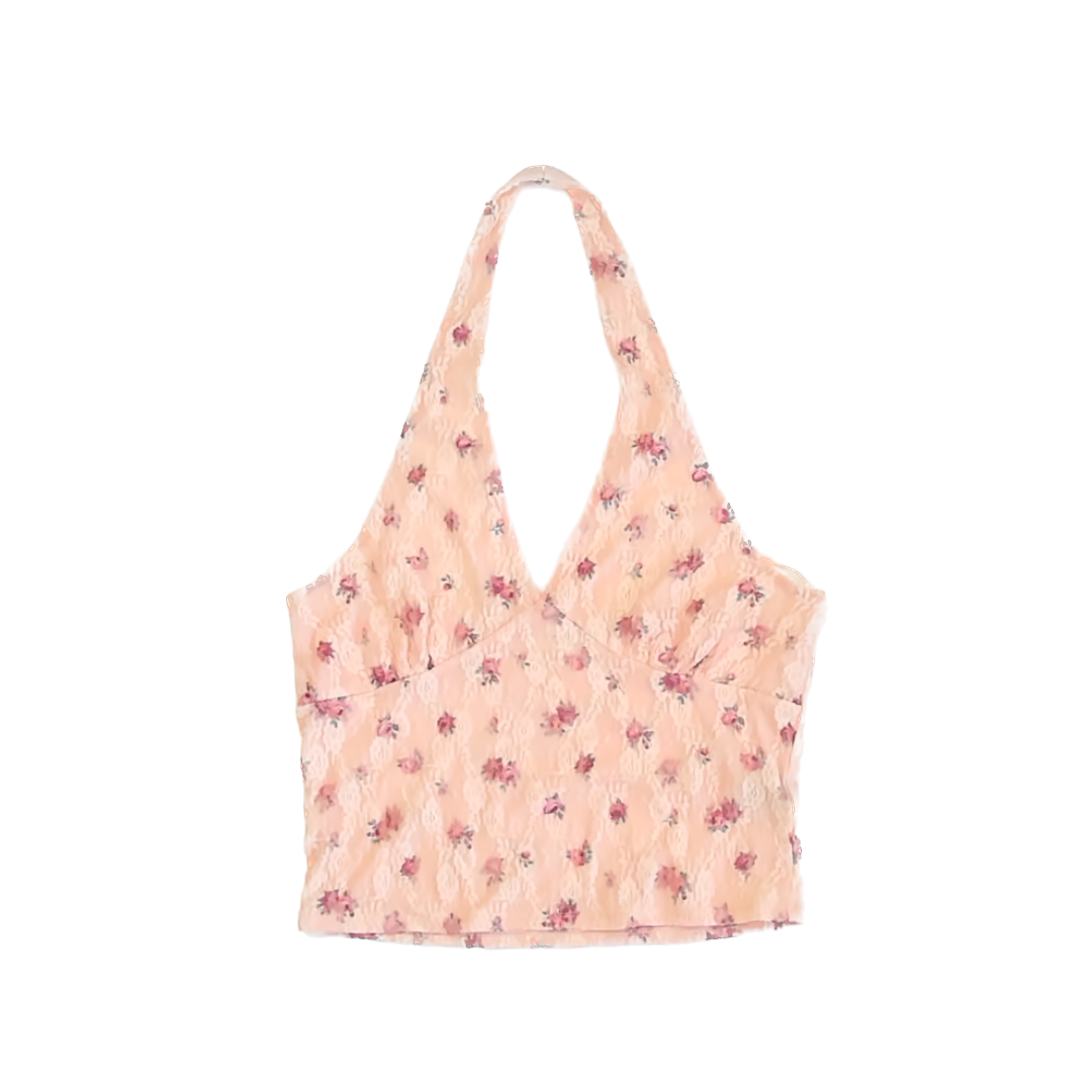 Mixed Threads Girls Light Pink Floral Tank Top Size: L Light Pink Floral