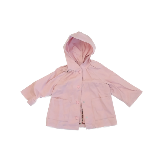 Zara Girls Light Pink Jacket Size: 12-18 Months Light Pink