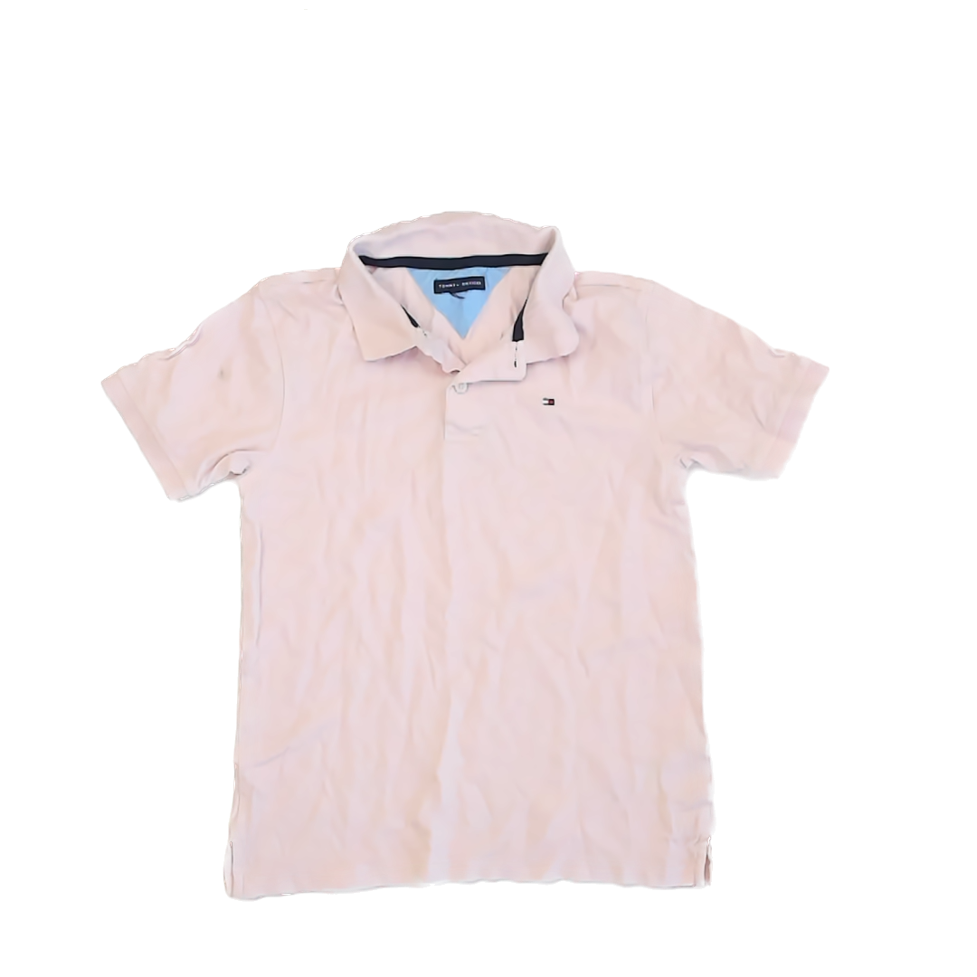 Tommy Hilfiger Boys Light Pink Polo Shirt Size: 8* Light Pink